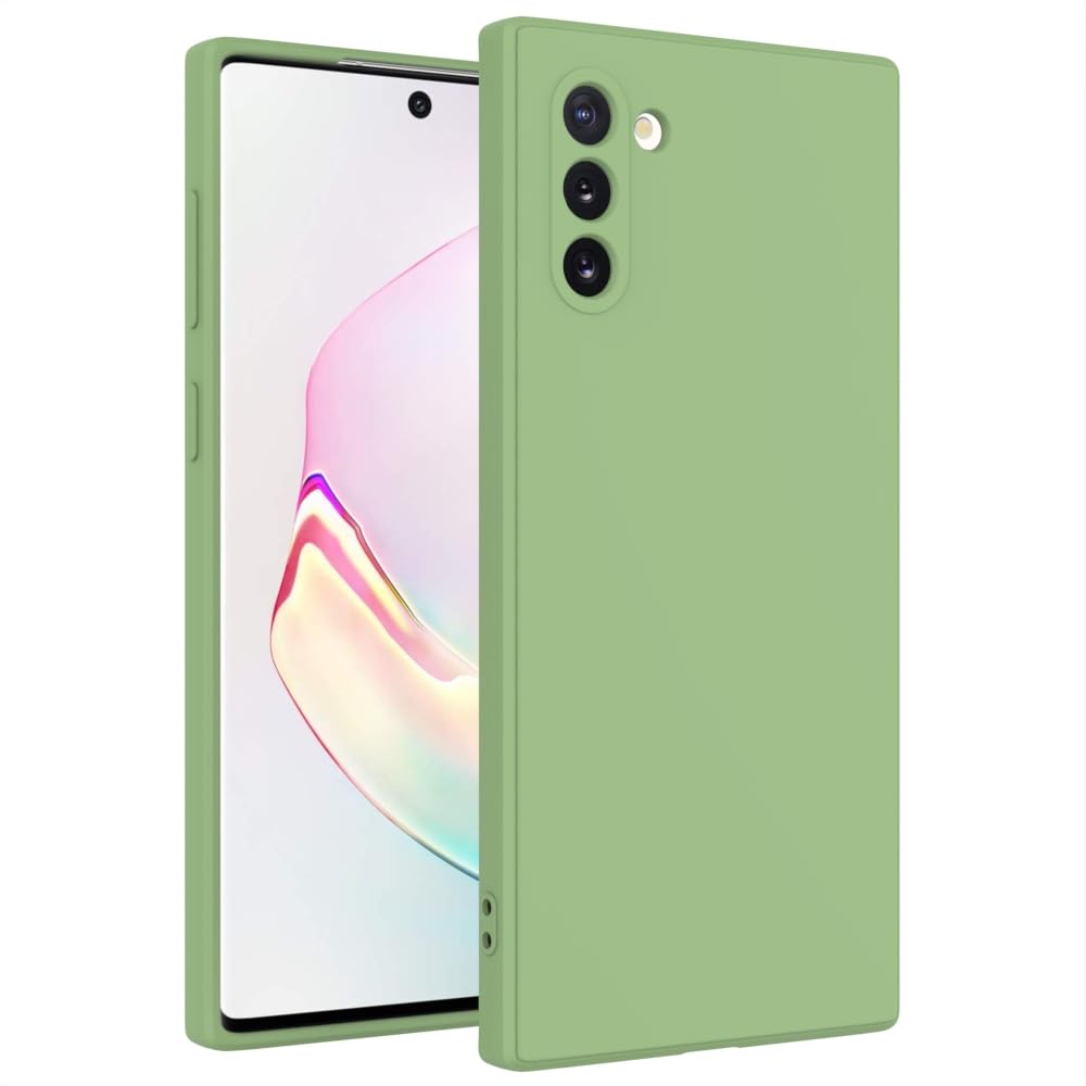 for Samsung Galaxy Note 10 Case Green, Scratch Resistant with Soft Touch, Slim Thin Phone Cover for Samsung Galaxy Note 10
