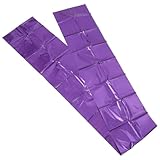 Cabilock Mantel de Aluminio Desechable Morado 137x274 Cm para Fiestas y Bodas, Cubierta de Mesa Reflectante para Decoración de Cumpleaños y Eventos, Mantel de Película de Aluminio