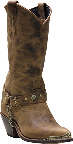 Abilene Women's Distressed Harness Western Boot Round Toe - 4528