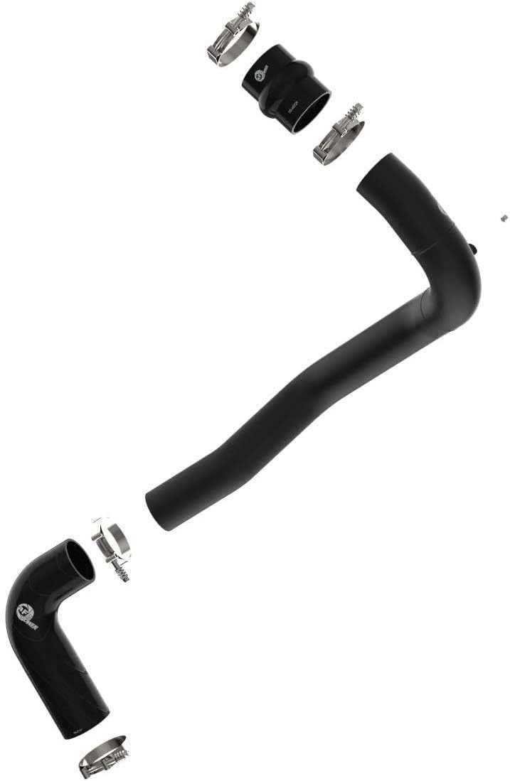 aFe Power 46-20079-B BladeRunner 3 IN Aluminum Hot Charge Pipe, Black, fits Ford Diesel Trucks 08-10 V8-6.4L (td)