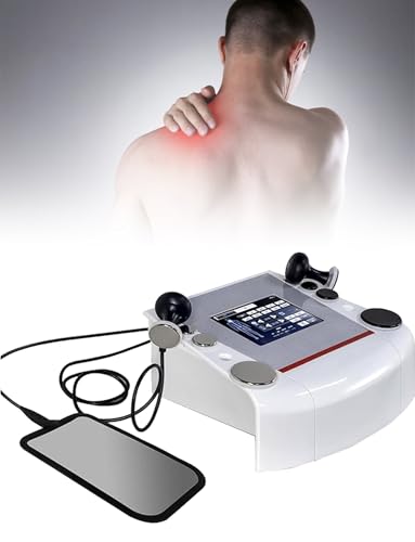 Dispositivo de terapia de ondas de choque, máquina de terapia de ondas de choque for aliviar el dolor muscular profundo con 8 cabezales de masaje, fisioterapia profunda/Adiós a la mala salud, for saló