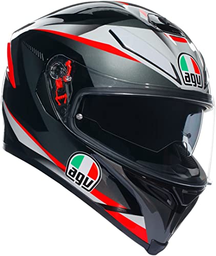 E2205 AGV CASCO K5 S E2205 MULTI MPLK PLASMA BLACK/GREY/RED ML