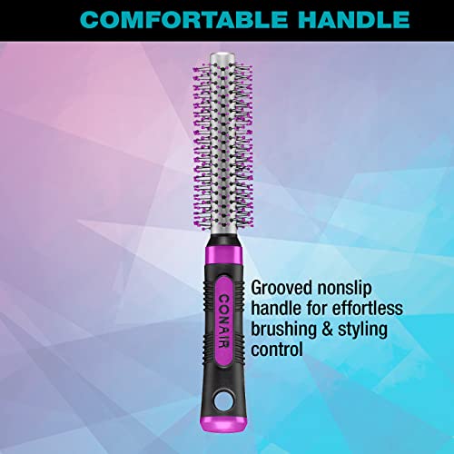 Conair Salon Results Metal Round Hairbrush For Men And Women, Hairbrush For Blow-Dry Styling And Short Hair, Color May Vary, 1 Pack #TOP1