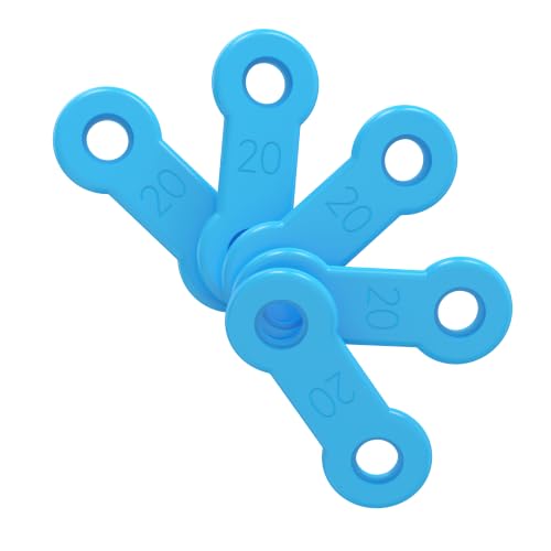 Image of 20PCS Replacement Elastic Straps for Meyson EMA Application (Blue, 20 mm)