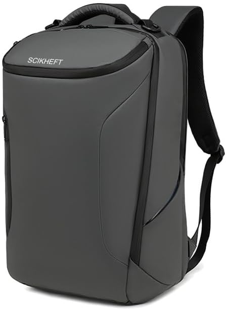 Business Laptop Backpack for Men Women Anti-Theft Travel Rucksack Durable Multi-Functional Casual Daypack for Work Carry on Backpack fits 17.3inch Computer Grey