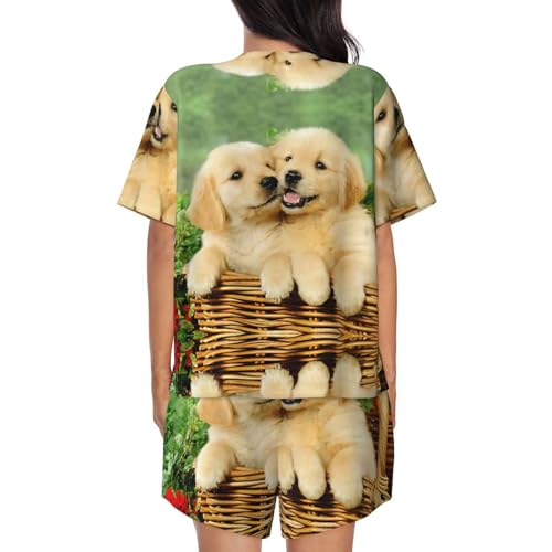Imprimé chiot golden retriever EdWal illustration haute définition
