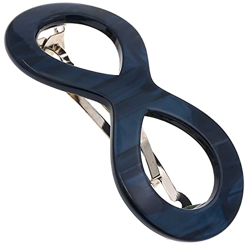 Barrette à cheveux française bleu pour coiffage filles et femmes