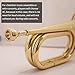 Trumpet Mouthpiece 3C Brass Material Gilded Mouthpiece Holder for Beginners and Professional Players Trumpet Accessories Chamber Music Ensemble Concerts 1PC