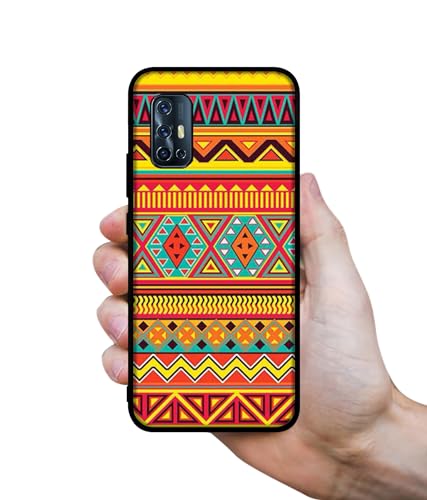 Image of Artistic Rangoli Design Premium 2D Printed Metal Back Case Cover for Vivo V17 4G / V19 Neo 4G