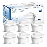 WaterJingYi 浄水フィルター互換用 for 【マクストラ BRITA MAXTRA 】互換用フィルターカートリッジ 高除去 フィルター スタイル 浄水器-6個セット