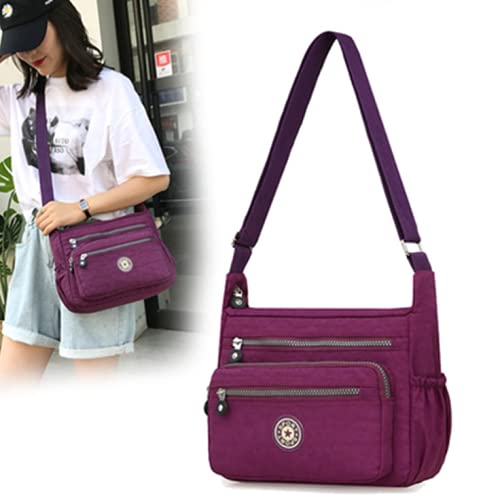 Image of Single shoulder Messenger Crossbody Bag Nylon Purse Satchel Travel Women Lady Fashion Top Handle