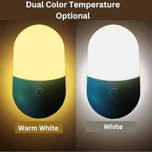 Image of Chocozone 2 Color Light Changable Night Lamp for Room Plug in Night Light for Bedroom Night Lamp for Kids Room