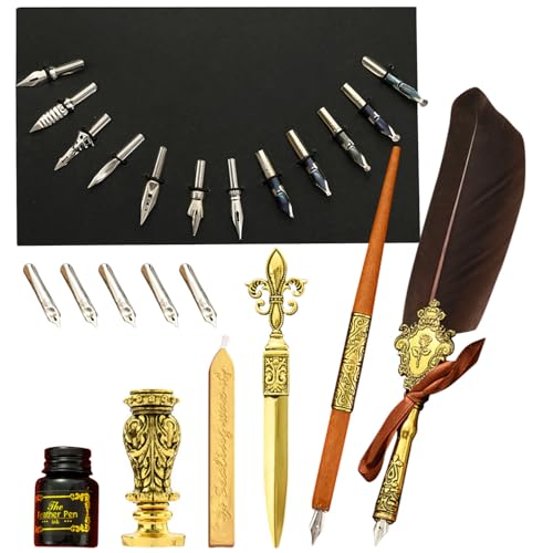 Set stylo plume calligraphie pour rédiger vos correspondances et vœux créatifs