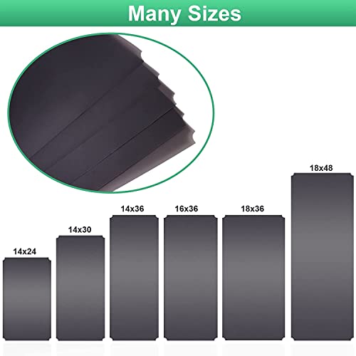 Slendor Wire Shelf Liner 14" x 24" Value Pack of 5 Flat Heavy Duty Waterproof Non-Adhesive Industrial Strength Plastic Mats for Tier Shelving Unit, Gray