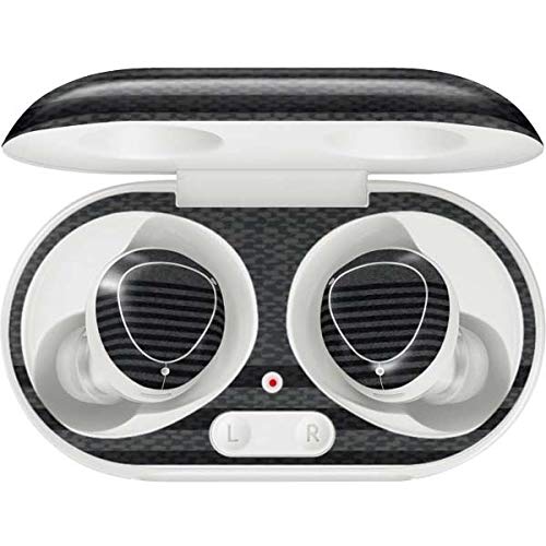 Skinit Decal Audio Skin Compatible with Samsung Galaxy Buds+ - Officially Licensed Skinit Originally Designed Black and Grey Stripes Design