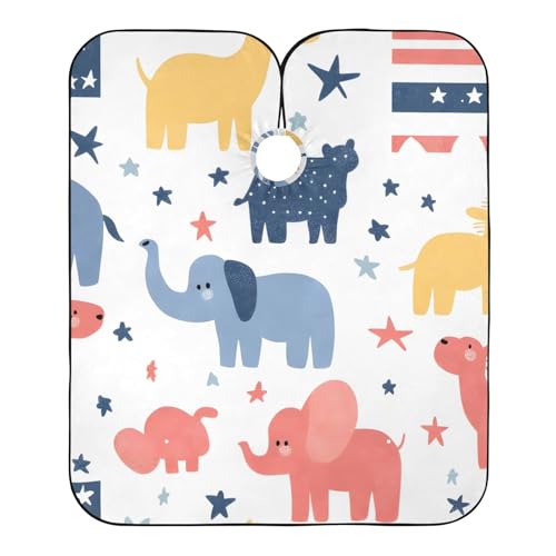 Hezely Animal World Hair Dye Cape, Barber Cape for Adults,Waterproof Salon Cape,Waterproof Hairdressing Styling Hair Cutting, 65