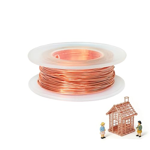 SZLIZHUO 20 Gauge 75 FT 99.98% Copper Wire for Electroculture GardeningIdeal for Plant Growth Science Projects DIY Crafts and Jewelry Making (1 20 Gauge/75 FT)