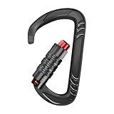 Mosquetón de escalada | 12 kN de aleación de aluminio de alta resistencia herramienta para exteriores para camping y escalada | mosquetón de escalada, cierre resistente mosquetón para
