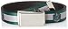 Buckle-Down Web Belt, SLYTHERIN Crest/Stripe11 Green/Gray, 1.0