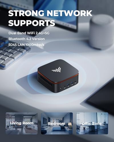 Image of KAMRUI Pinova P1 Mini PC, AMD Ryzen 3250U (up to 3.5GHz), 16GB DDR4 RAM 512GB M.2 SSD Samll PC, Mini Desktop Computer Support Triple 4K Display, WiFi, Ethernet for Business, Office, Home