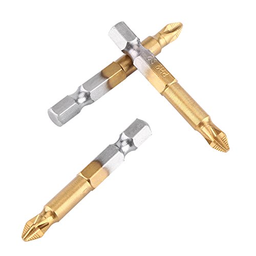 5pcs Philips Screwdriver Bits Set PH2 Anti-skid 1/4 Inch Hex Shank Cross Head Screwdriver Bits 50mm