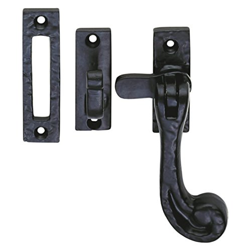 EuroArt Black Antique Reversible Window Fastener Heavy Duty
