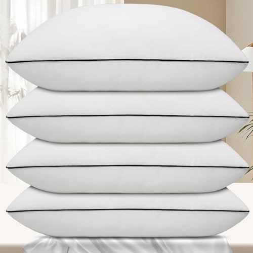 Vorouhals Hotel Collection Bed Pillows for Sleeping 4 Pack King...