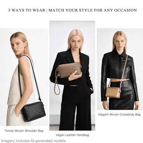 hedexe Woven Vegan Leather Crossbody