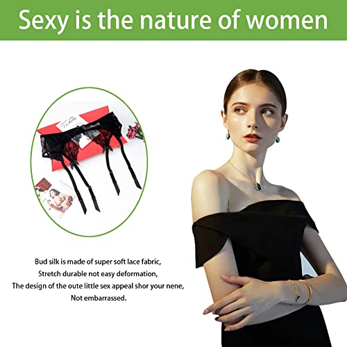 Awfougar Sexy Lace Adjustable Garter Belt High Waisted Hollow Out Lace Suspender Garter Belts For Women #TOP2