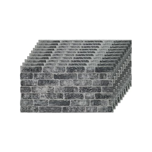 IZODEKOR 3D Brick Effect Wall Panels (10 x Panels) 53 sq ft