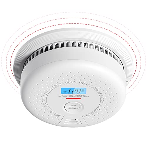 X-Sense Smoke and Carbon Monoxide Detector Combo, Wireless Interconnected Combination Smoke and Carbon Monoxide Detector with LCD Display & 10-Year Battery, RF Interconnected Model, 1-Pack X-Sense Smoke and Carbon Monoxide Detector Combo, Wireless Interconnected Combination Smoke and Carbon Monoxide Detector with LCD Display & 10-Year Battery, RF Interconnected Model, 1-Pack