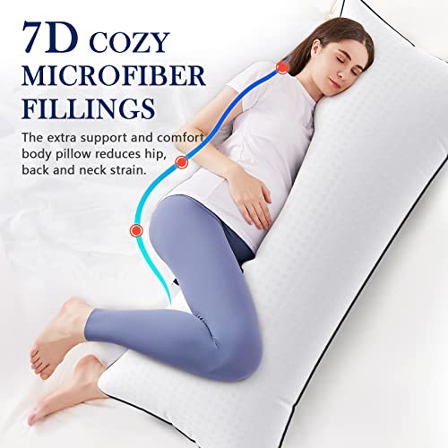 image for HYMOKEGE Body Pillows for Adults, Long Pillows for Sleeping 20X54, Fir