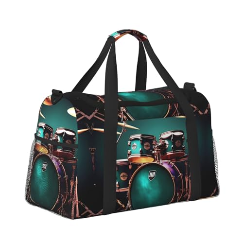 Sac de week-end imprimé au design noir unique pour des voyages stylés