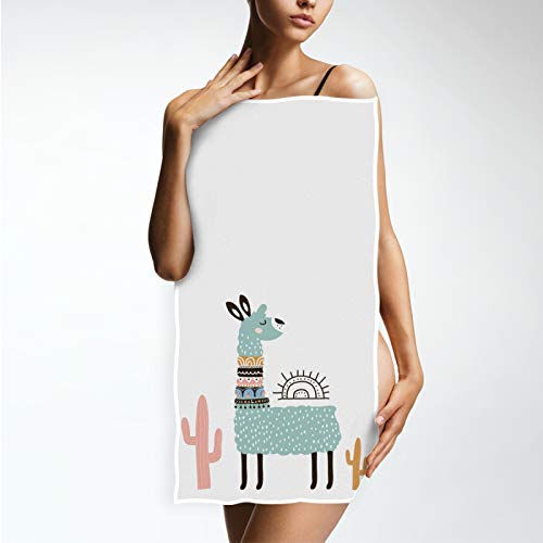 Vdsrup Tropical Cactus Llama Hand Towels Cute Alpaca Cacti Towel Soft Kitchen Tea Towels Dish Washcloths Thin Guest Face Towel Portable Bath Decorations Housewarming Gifts 16 X 30 In #TOP4