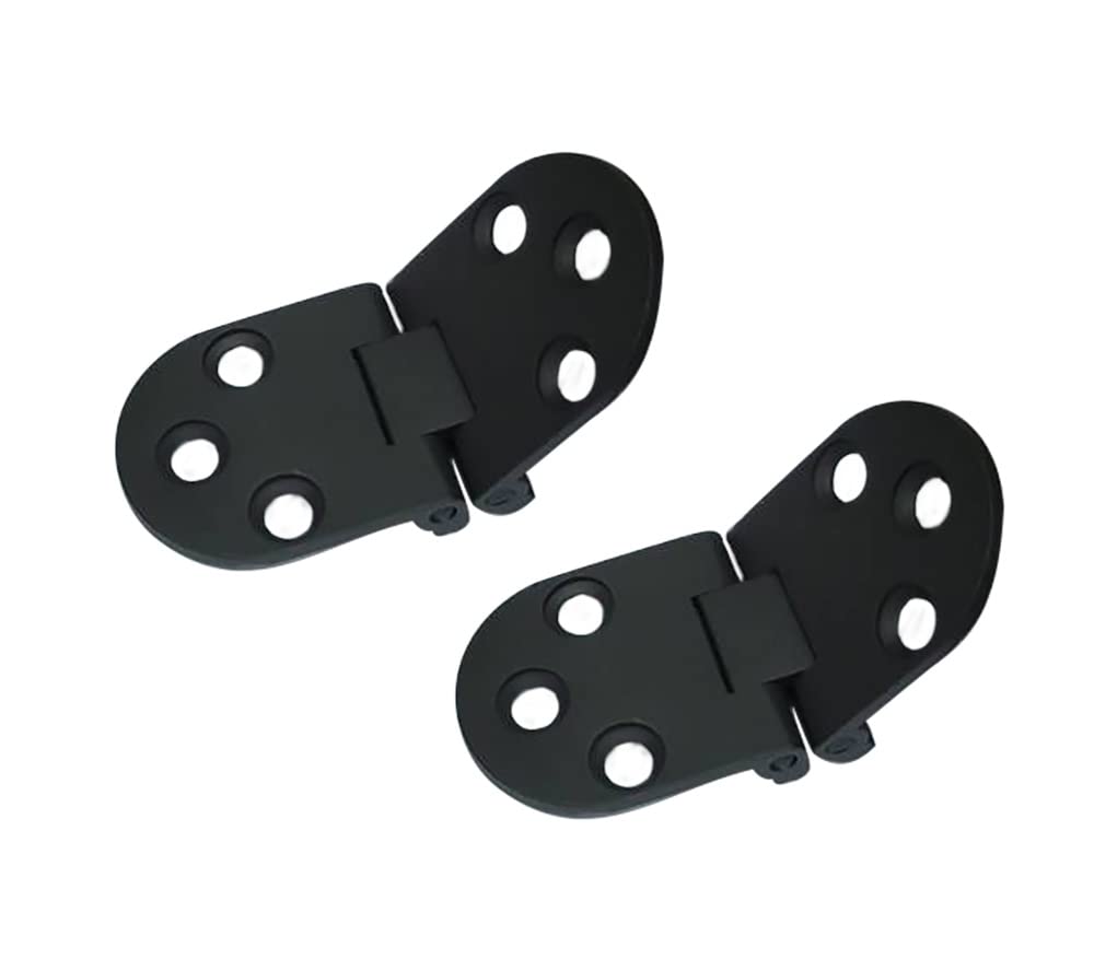 Photo 1 of QCAA Solid Brass Table Folding Flip Top Hinge, 2-3/4" x 1-3/16", ORB US10B, 2 Pack, Made in Taiwan