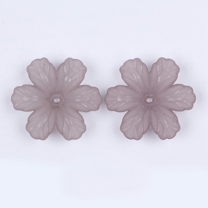 240 cuentas acrílicas esmeriladas de 32 mm de color caramelo esmerilado, cuentas de resina para hacer pulseras