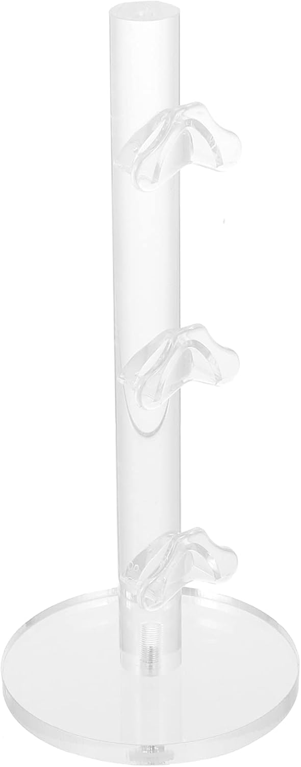 DOITOOL Three Layers Style Sunglasses Rack Holder Eyeglasses Frame Riser Display Stand Three Layer Transparent Glasses Storage Acrylic Eyewear Display - 7.67×3.34 inch