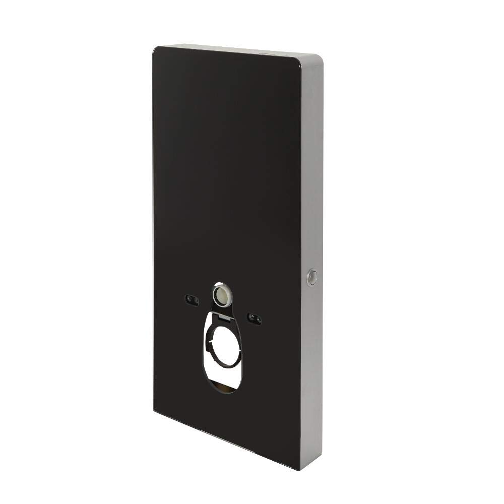 Milano Black Arca 483Mm Bathroom Toilet Wc Unit For Wall Hung Pan