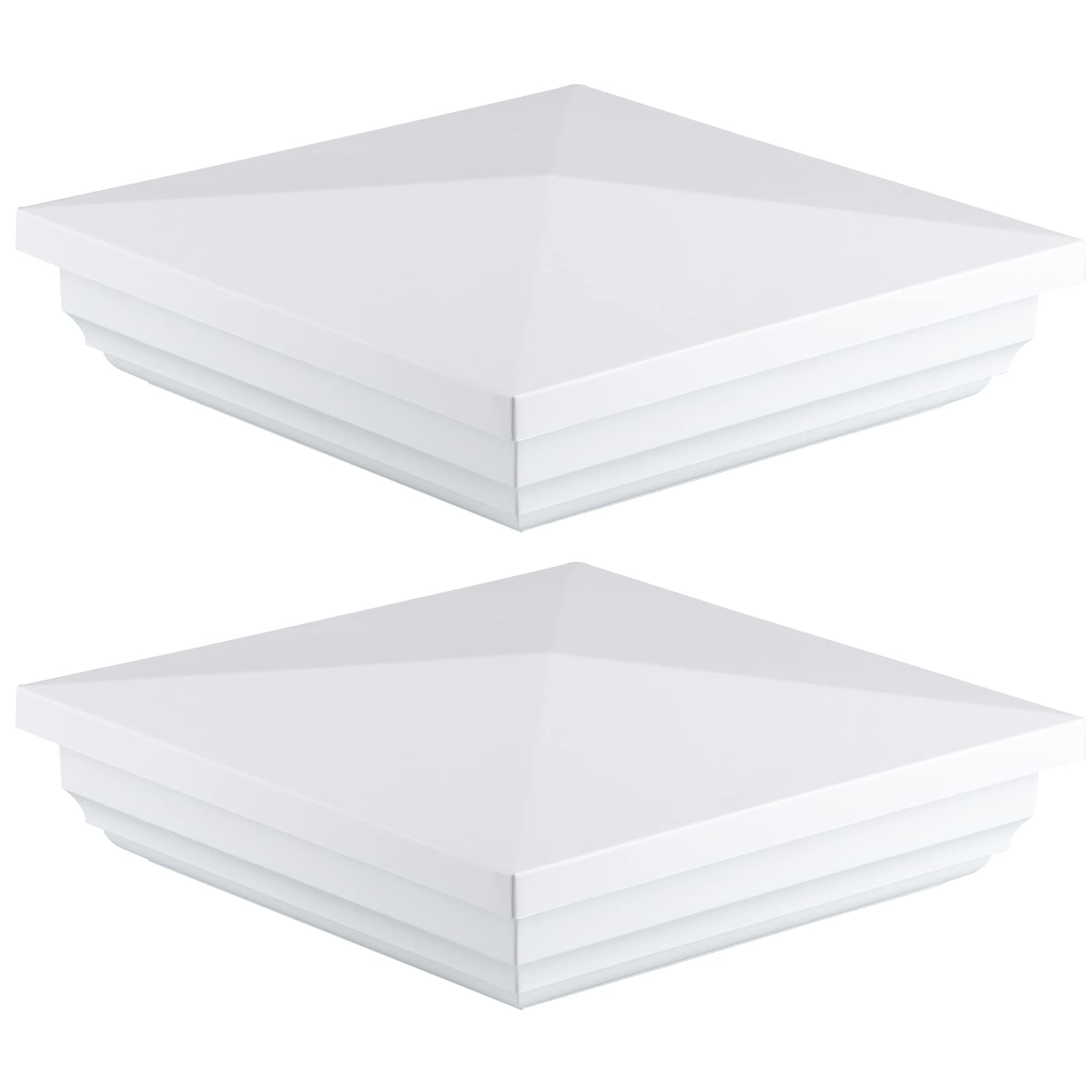 White Vinyl Fence Post Caps