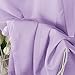 Aiyufeng Light Purple Sheer Curtain Panels Pair Sold 84 Inch Length, Light Filtering Window Curtain Drapes Treatment for Kitchen, Bedroom/Children Room, Voile Top Dual Rod Pocket, 40x84