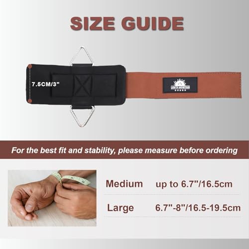 Image of Wrist Cuffs for Cable Machines - Padded & Adjustable Straps for Lateral Raises, Tricep Pushdowns & Strength Training