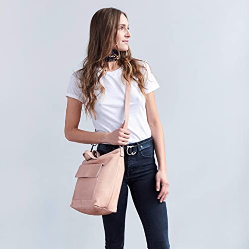 Bolsa Tote de Cuero Bianca para Mujer Color Cognac miniatura 7