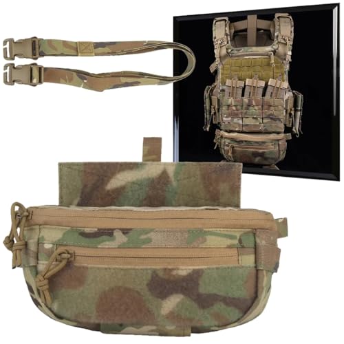 WLXW Bolsa Colgante Táctica Riñonera Multifunción Portatorniquete Portaplacas Bolsa Colgante Doble Propósito Riñonera Médica EDC para Chaleco Caza CS Airsoft(BCP)