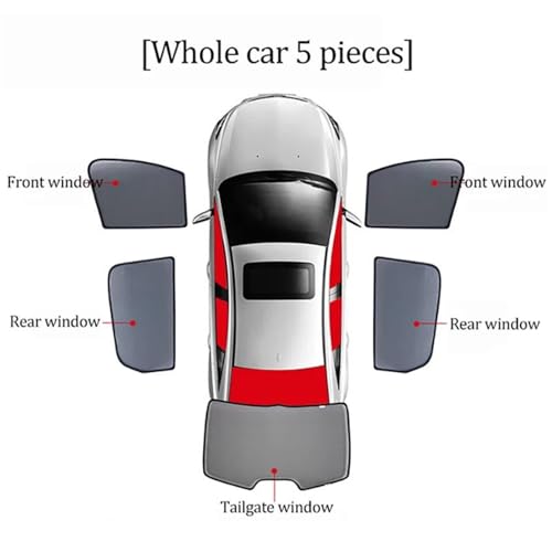 Pare-soleil magnétique voiture protège bébé chaleur pour Jazz Fit - 2