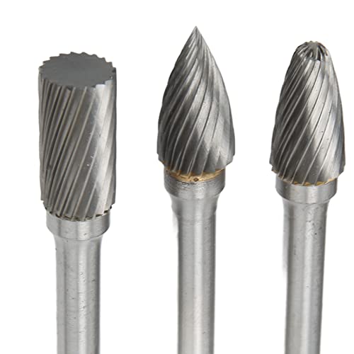 Set de 5 fresas rotativas de carburo de tungsteno miniatura 3