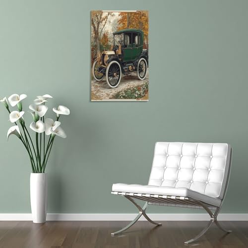 Giclée sur toile berline ancienne, décoration murale moderne aux finitions d'art - 5