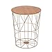 Stolik pomocniczy, nowoczesny druciany, stolik kawowy, metalowy kosz na przekąski, stół, brudny kosz do salonu, sypialni, mebel