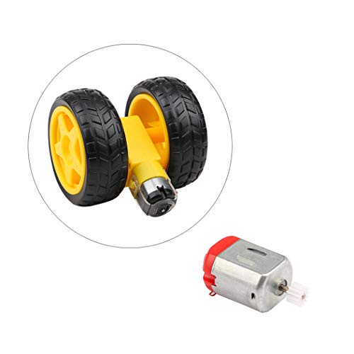 Yeeco 20 PCS Electric DC Motor Engine Driver Set Centric Output Shaft with Gears for Technology Model DIY