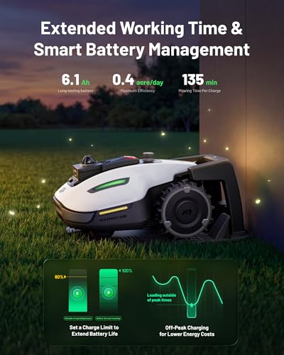 Image of (2026 Upgrade) Mammotion YUKA mini 2 1000H Robotic Lawn Mower Reception 0.25 Acre, 360 LiDAR + AI Vision, 45% Slope, DropMow, Smart Battery Management,Cutting Heights 2.0 inch-3.5 inch