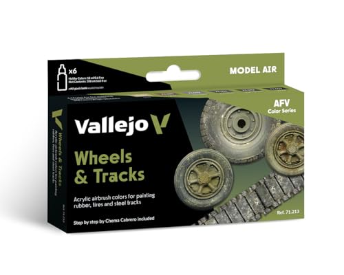 Vallejo Model Air Peinture Acrylique Mat pour Aérographe - Idéale pour Modélisme et Figurines - 18 ml - Wheel et Tracks